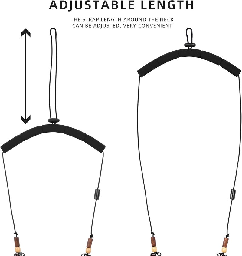 sf. Fly Fishing Lanyard Neck unload/Loaded Necklace Adjustable Tool Holder with Foam Neck Strapfor Include Tippet, Plier, Zinger Retractor, Nippers, Hook Sharpener, Fly Patch, Floatant Bottle Holder - Image 2